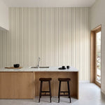 papier peint a rayures lignes verticales et points alignes beige taupe et gris p-HERO-5