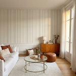 papier peint a rayures lignes verticales et points alignes beige taupe et gris p-VARIANTE-7