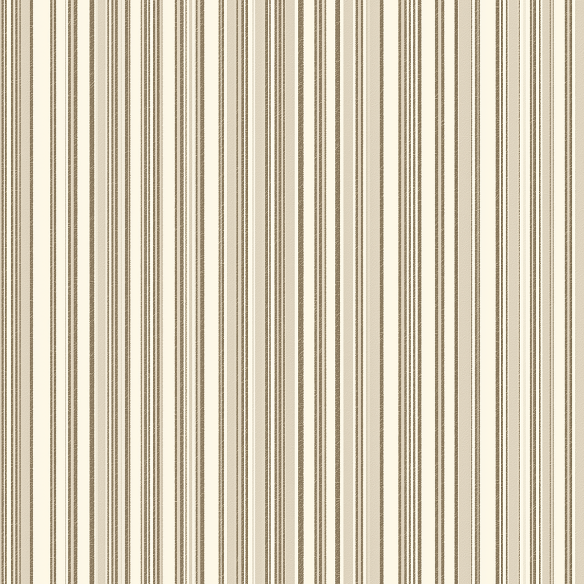 Papier peint motif à rayures - Lignes verticales fines et épaisses beige taupe et crème - Design