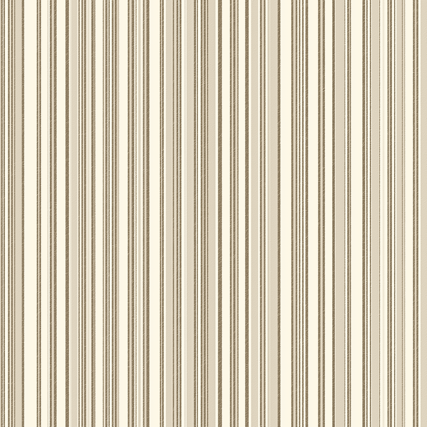 Papier peint motif à rayures - Lignes verticales fines et épaisses beige taupe et crème - Design