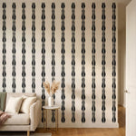 papier peint abstrait bandes verticales dechirees noir sur fond creme panoramiqu-HERO-5