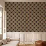papier peint abstrait bandes verticales et taches peinture beige taupe orange et-HERO-4