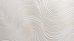 Papier peint panoramique abstrait - Lignes courbes ondulantes relief sculptural tons beige crème et gris taupe sur mesure - Design
