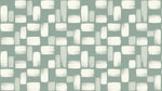 Papier peint panoramique effet marbre - Coups de pinceau rectangulaires brossés tons vert sauge et blanc crème sur mesure - Design