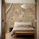 papier peint effet marbre veines fluides ondulations naturelles tons beige creme-VARIANTE-6