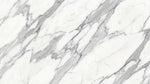 Papier peint panoramique effet marbre - Veines grises ondulantes surface polie tons blanc nacré et gris clair sur mesure - Design