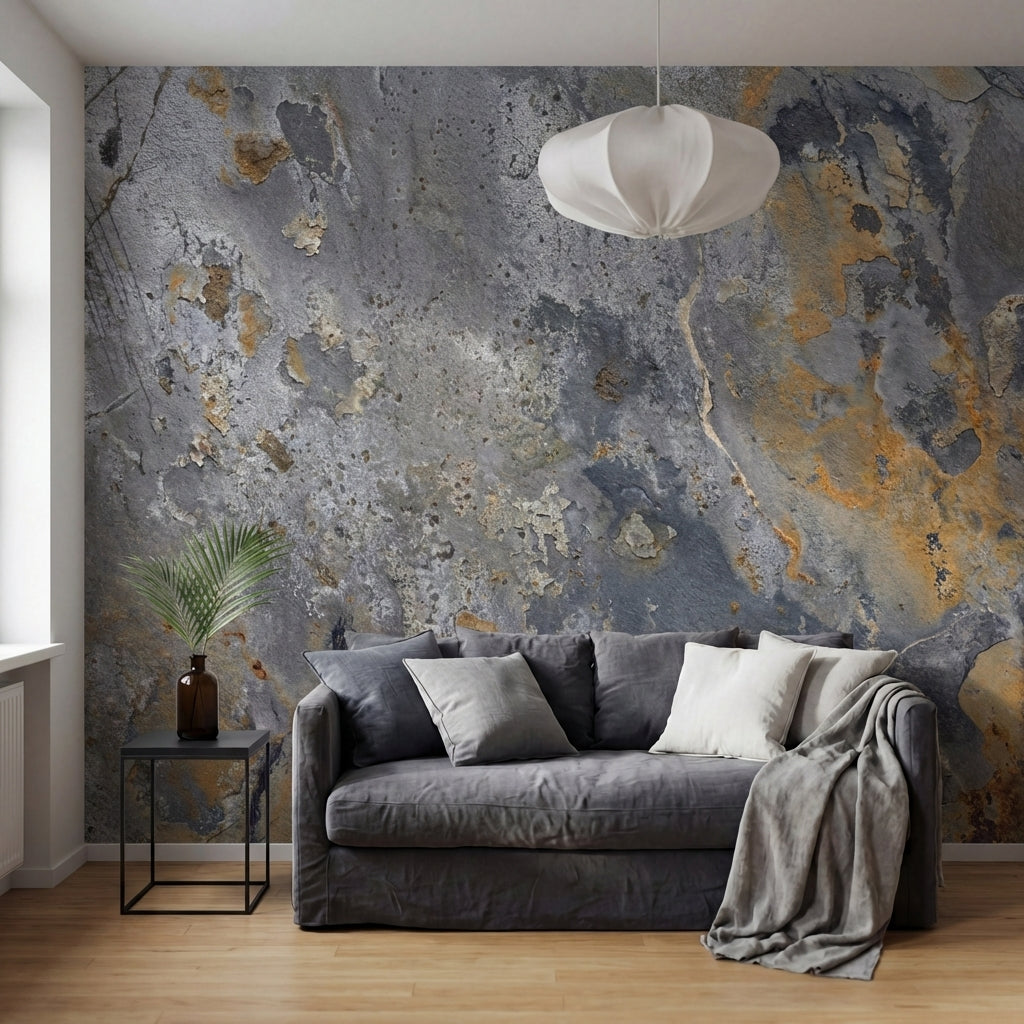 papier peint effet marbre veines organiques fluides minerales tons gris bleu et -6