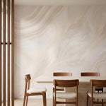 papier peint effet marbre veines tourbillons fluides degrade beige rose et blanc-3