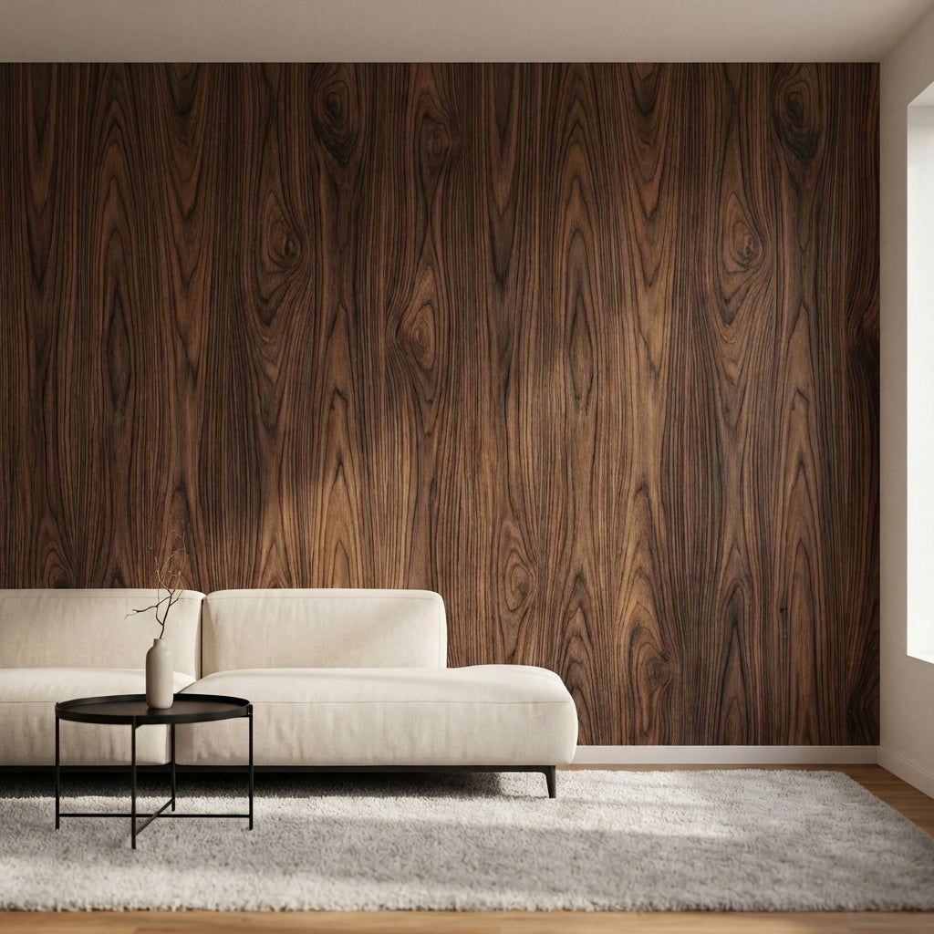 papier peint fibres naturelles planches bois veinures motif repetitif tons marro-2