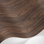 Papier peint panoramique effet bois - Planches bois veinures motif répétitif tons marron chocolat et beige sur mesure - Matière