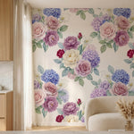 papier peint floral rose roses pivoines hortensias callas motifs repetitifs fond-HERO-7