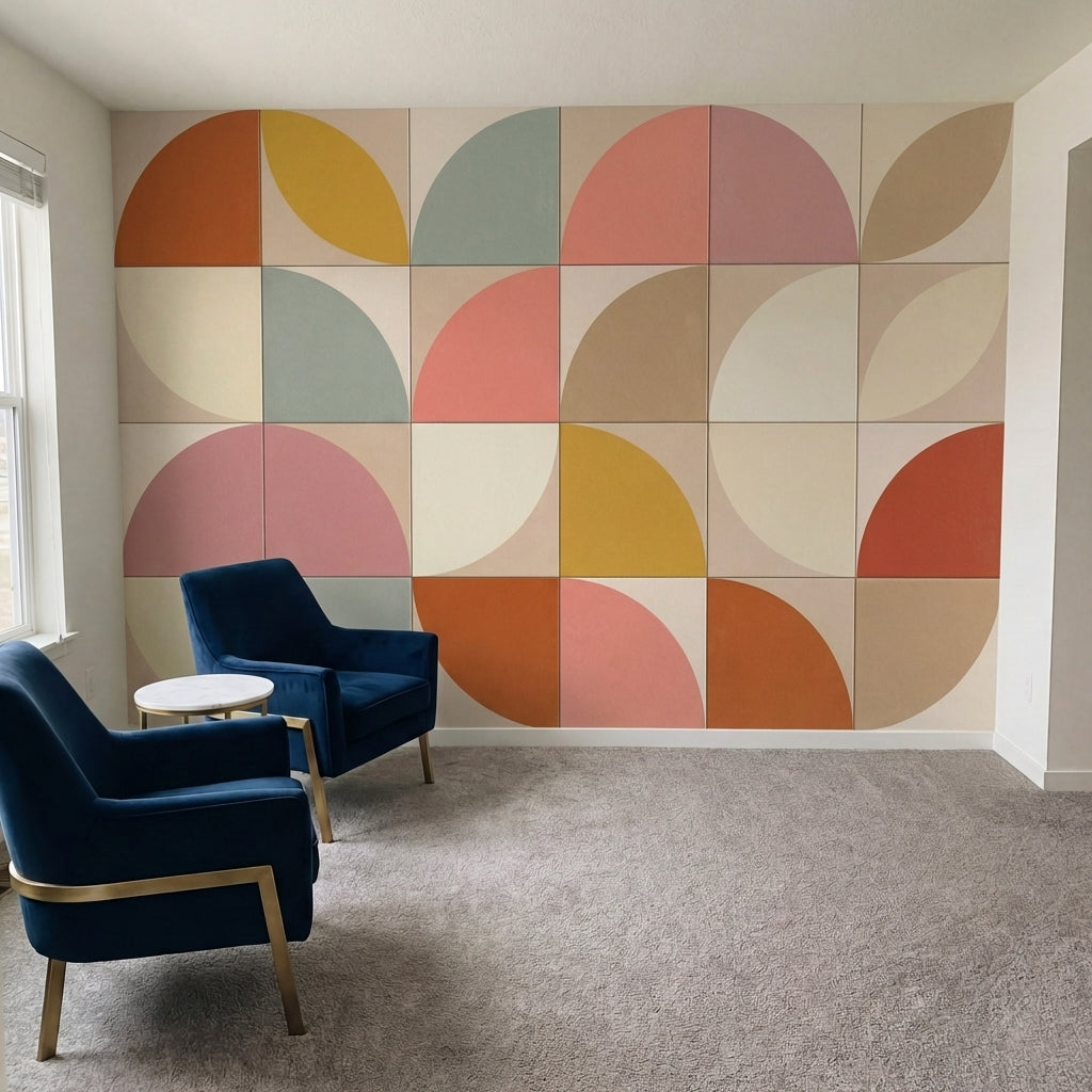 papier peint geometrique scandinave quarts de cercles modulaires repetitifs tons-6