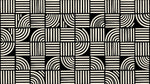 Papier peint panoramique abstrait - Rayures verticales arcs concentriques motifs géométriques répétitifs sur mesure - Design