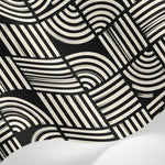 Papier peint panoramique abstrait - Rayures verticales arcs concentriques motifs géométriques répétitifs sur mesure - Matière