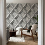 papier peint imitation marbre chevrons geometriques repetitifs effet pierre gris-VARIANTE-6