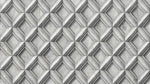 Papier peint panoramique imitation marbre - Chevrons géométriques répétitifs effet pierre gris béton et blanc cassé sur mesure - Design