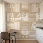 papier peint motifs geometriques arcs concentriques rayures entrecroisees motifs-1