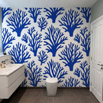 papier peint motifs geometriques corail branchu motifs repetitifs fond blanc et -6