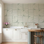 papier peint motifs geometriques lignes courbes arcs concentriques rayures entre-5