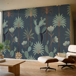 papier peint palmier bleu palmiers cactus feuilles tropicales motifs repetitifs -2
