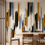 papier peint panoramique abstrait bandes verticales geometriques brushstrokes to-2