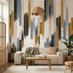 papier peint panoramique abstrait bandes verticales geometriques brushstrokes to-6