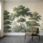 papier peint panoramique arbres foret anglaise branchages detailles feuillage de-3