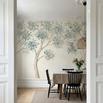 papier peint panoramique arbres foret stylisee branches entrelacees feuillage aq-VARIANTE-6