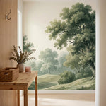 papier peint panoramique foret paysage bucolique arbres majestueux collines vall-VARIANTE-9