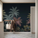 papier peint panoramique jungle palmiers feuilles bananier plantes tropicales fo-VARIANTE-10