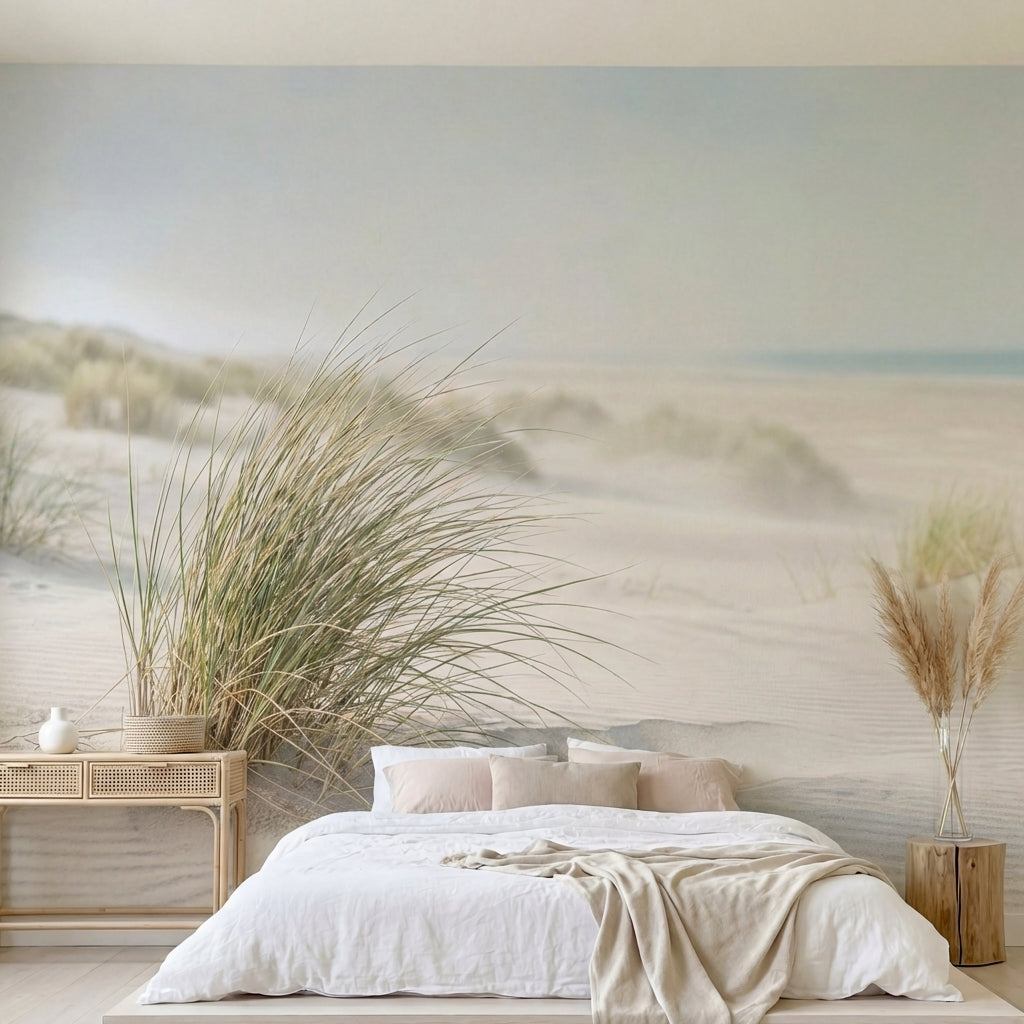 papier peint panoramique nature dunes cotieres herbes sauvages sable blanc et ci-HERO-9
