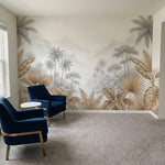 papier peint panoramique palmier dore feuilles bananiers tropicaux montagnes bru-8
