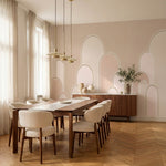 papier peint panoramique rose poudre arches geometriques entrelacees motifs repe-VARIANTE-7