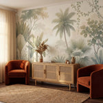 papier peint panoramique tropical palmiers bananier eucalyptus lianes suspendues-6