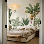 papier peint panoramique tropical palmiers bananiers colibri feuillage luxuriant-6