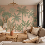 papier peint panoramique tropical palmiers bananiers varies feuillage dense fond-VARIANTE-6