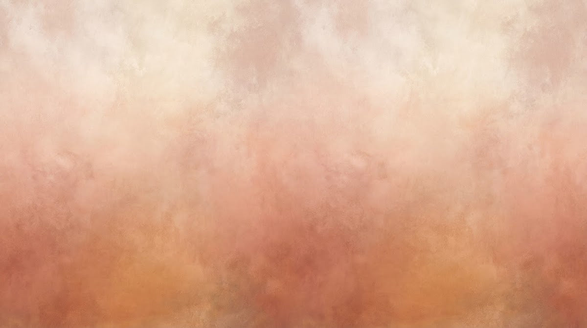 Papier peint panoramique rose poudré - Nuages aquarelle superposés dégradé rose corail beige et blanc crème sur mesure - Design