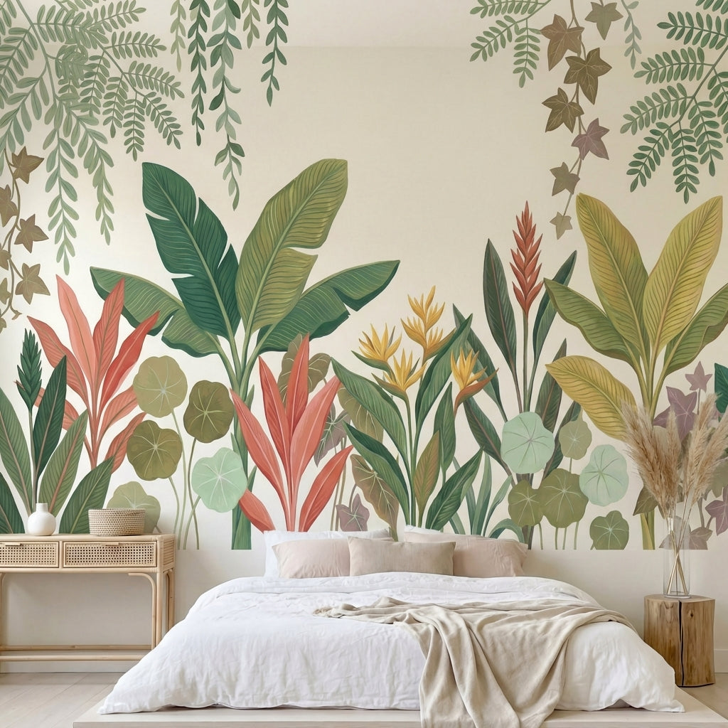 papier peint tropical chic feuillage exotique lianes suspendues palmiers bananie-HERO-10