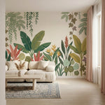 papier peint tropical chic feuillage exotique lianes suspendues palmiers bananie-VARIANTE-7